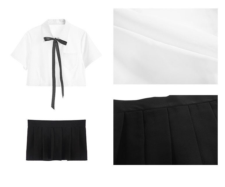 Schoolgirl Sexy Anime Cosplay Costume With Mini Skirt, Student Uniform ...
