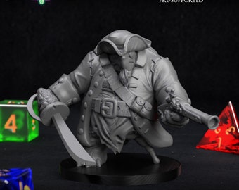 TORTLE PIRATE - dungeon e draghi D&D RPG Miniatura mini 32mm