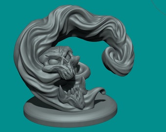 FLAME SKULL Mostro dungeons and dragons D&D RPG Miniminiatura mini 32mm