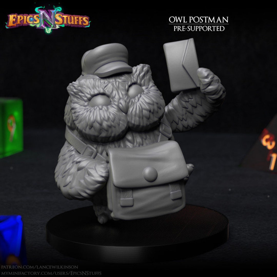 OWLKIN POSTMAN - 32mm Scale With 25mm Base Table Top Miniature Rpg Dnd ...