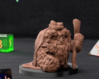 Miniatura Owlkin: Vecchio Gufo Saggio - Figura da tavolo per gioco di ruolo D&D