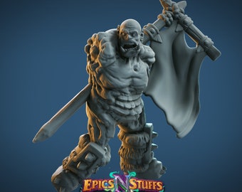 Miniatura de Orco No Muerto: Juego de rol D&D, escala 32 mm