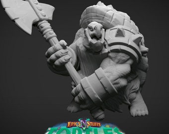 TORTLE BARBARIAN - dungeon e draghi D&D RPG Mini mini 32mm