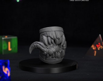 MIMIC BARREL Monster dungeons and dragons D&D RPG Minimetra mini 32mm