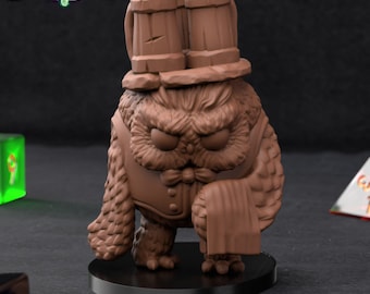 Miniatura del barista Owlkin: figura da tavolo da 32 mm per giochi di ruolo e D&D