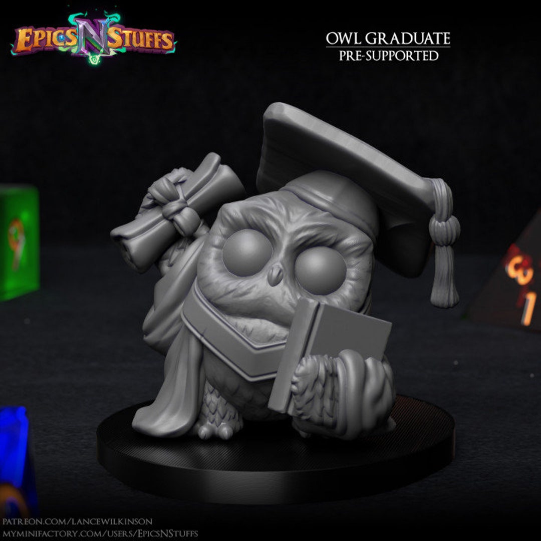 OWLKIN YOUNG GRADUATE - 32mm Scale With 25mm Base Table Top Miniature ...