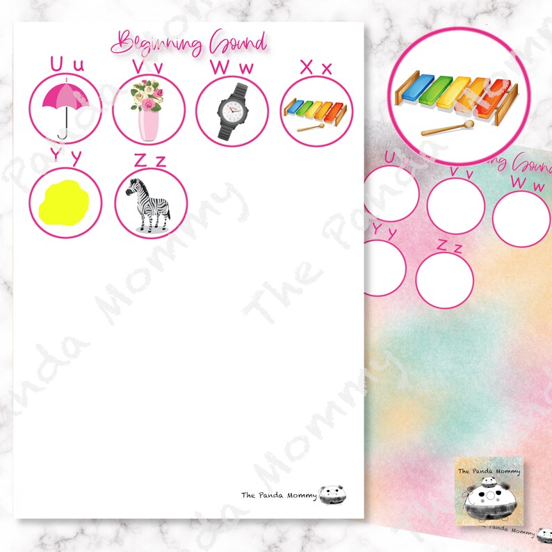 BEGINNING SOUNDS, Printable Alphabet Game, Phonics Printable, Beginning ...