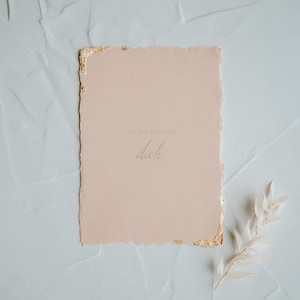 Biglietto d'auguri 'Sono orgoglioso di te' I Inizio degli studi I Cambio di lavoro I Compleanno I Complimento I Carta fatta a mano I Finitura dorata