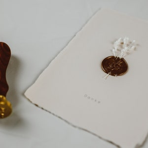 Carte personnalisée avec cachet de cire I Anniversaire I Mariage I Compliment I Merci I Baptême I Naissance I Confirmation I Communion