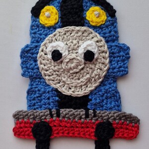 Animated Train crochet applique