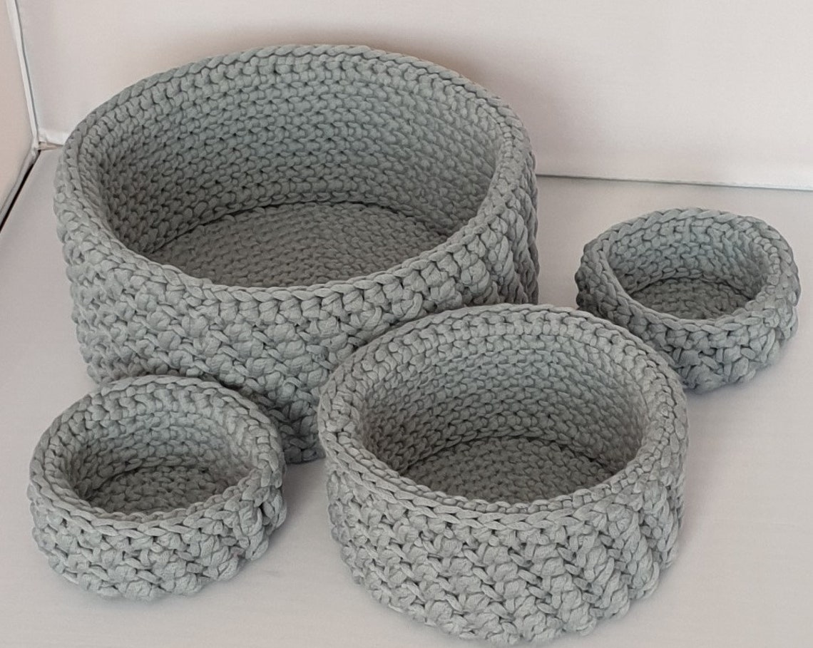 Cestas de anidación de almacenamiento doméstico/ Organizadores | Etsy