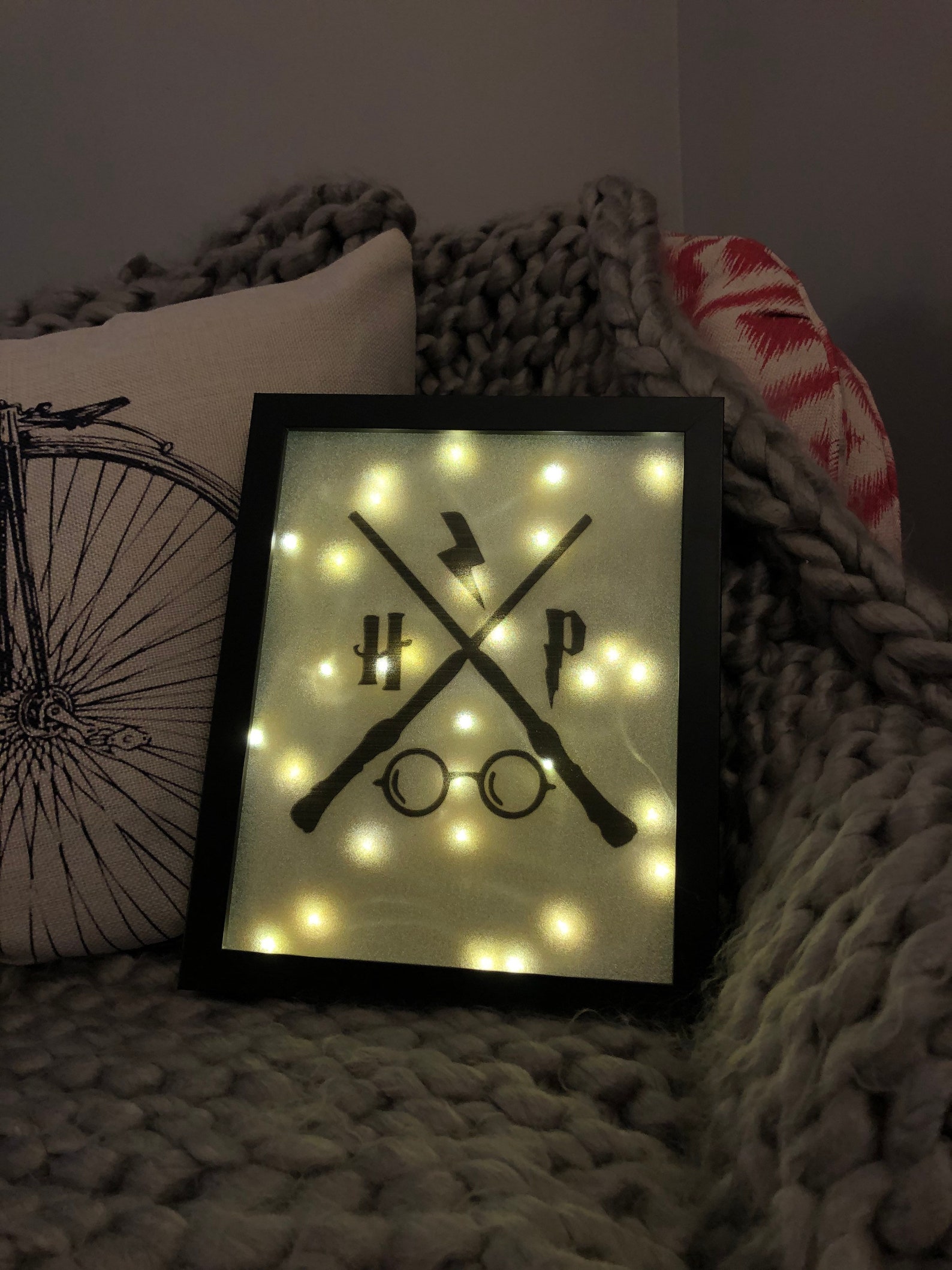 Harry Potter Light Up Shadow Box Etsy