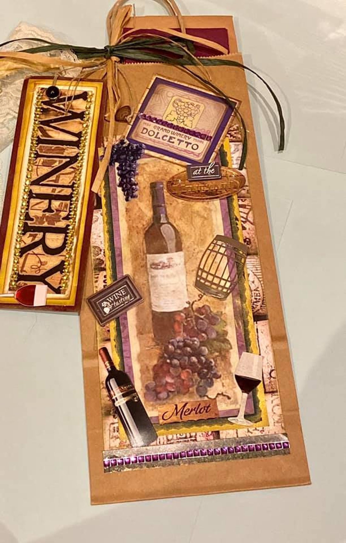 Winery Wine Bag Etsy