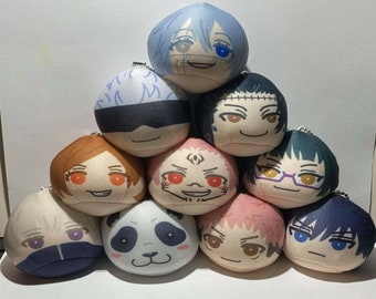 Portachiavi ufficiale della mascotte Jujutsu Kaisen Omanjuu Niginigi