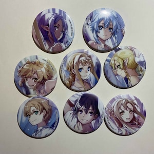 OFFICIAL Sword Art Online ABEC Trading Can Badge 2
