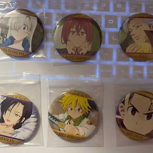 Official Seven Deadly Sins Character Can Badge