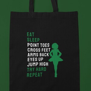 Irish Dance Bag, Irish Dance Tote Bag, Ghillies Bag, Feis Bag, Carryall Bag, Dance Bag, Competition Bag, Irish Dancer Gift, Celtic Dance