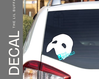 Phantom of the Opera Vinyl Car Decal, Broadway Show Decal, Le Fantome de l'Opera, Gaston Leroux, Music of the Night, All I ask of You, Erik