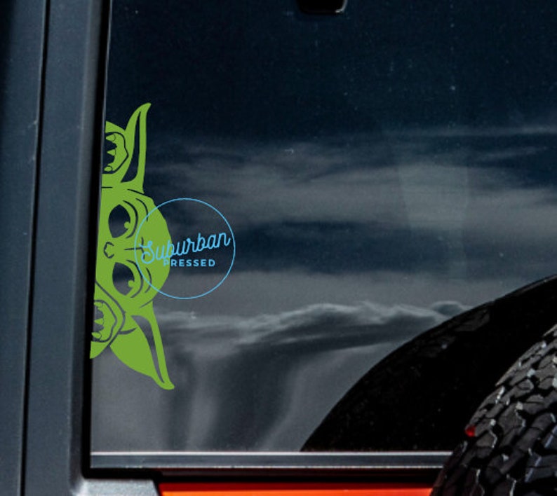 Download Baby Yoda Car Sticker Grogu Decal Baby Yoda Car Decal | Etsy