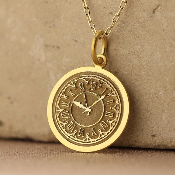 Clock Necklace Etsy