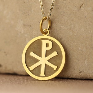 14k Solid Gold Kreuz Halskette, Christian Kreuz Gold Anhänger, Gold Personalisierte Münze Kreuz Halskette, Schutz Halskette, Mama Geschenk