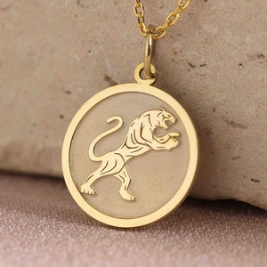 14k Solid Gold Panther Pendant , Personalized Panther Necklace , Gold Panther Charm , Pet Pendant , Animal Jewelry , Gift For Her