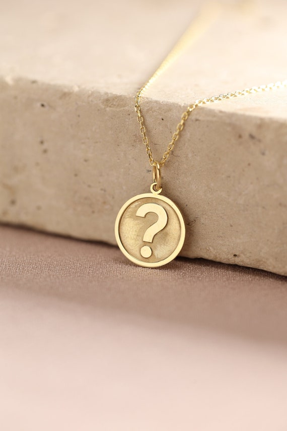 Alluring question mark necklace, 18 inch chain, .925 Sterling Silver and  Swarovski Crystals