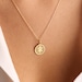 14k Solid Gold Lucky Chinese Necklace , Personalized Lucky Pendant ...