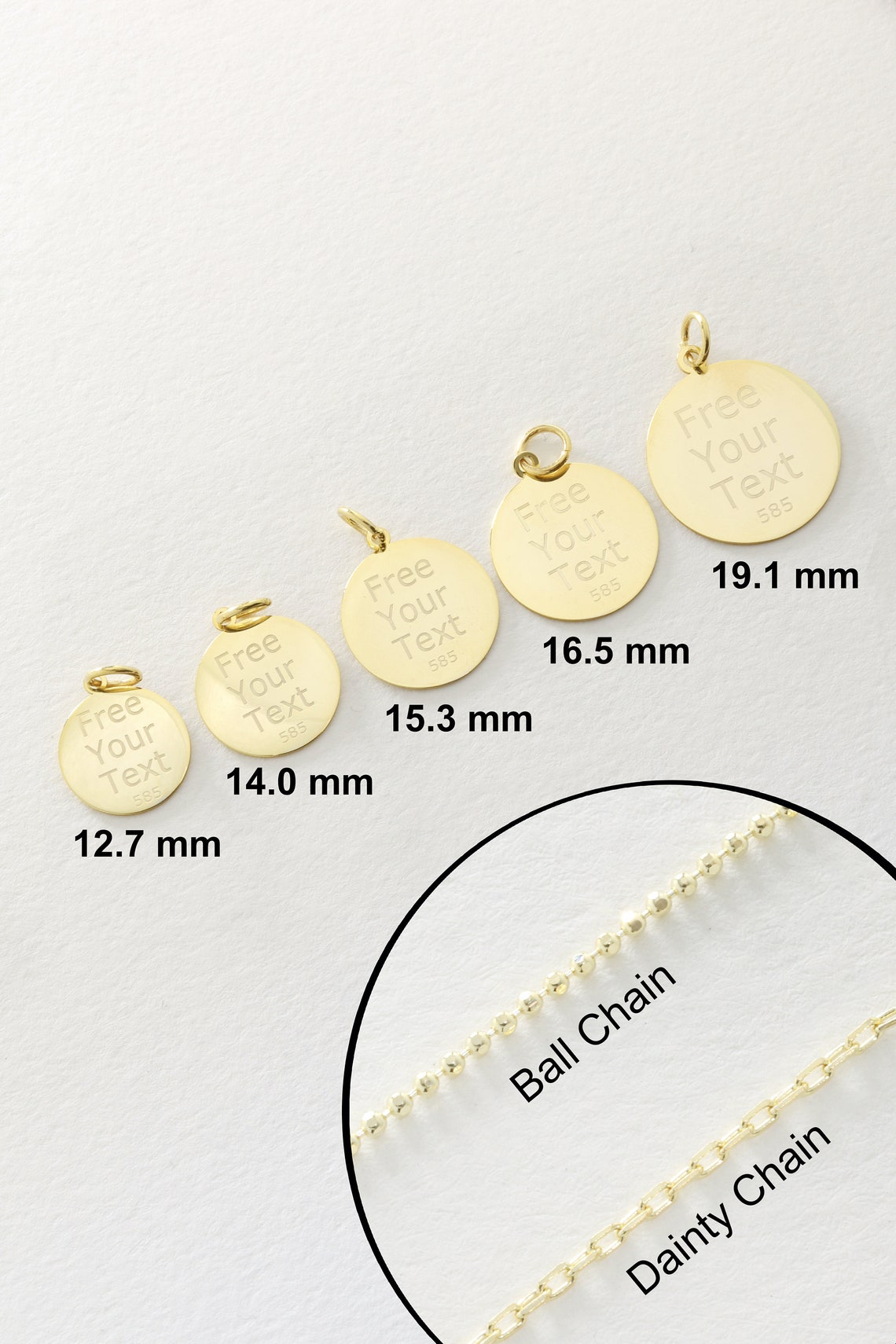 14k Solid Gold Lady Justice Necklace Personalized Lady Etsy