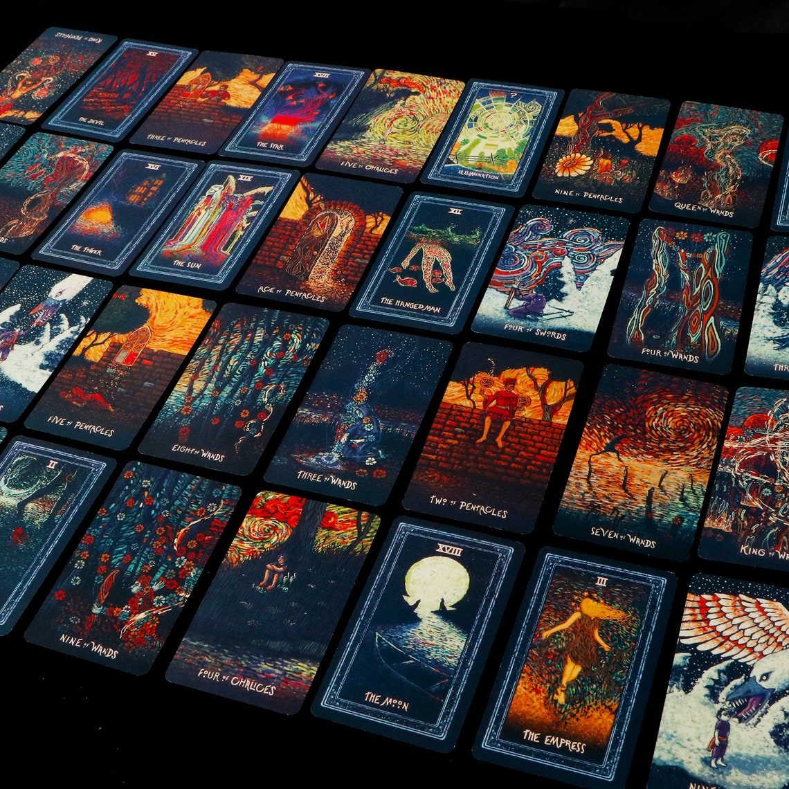 78 Cards Light seer's Tarot card deck with Guidebook / The Etsy