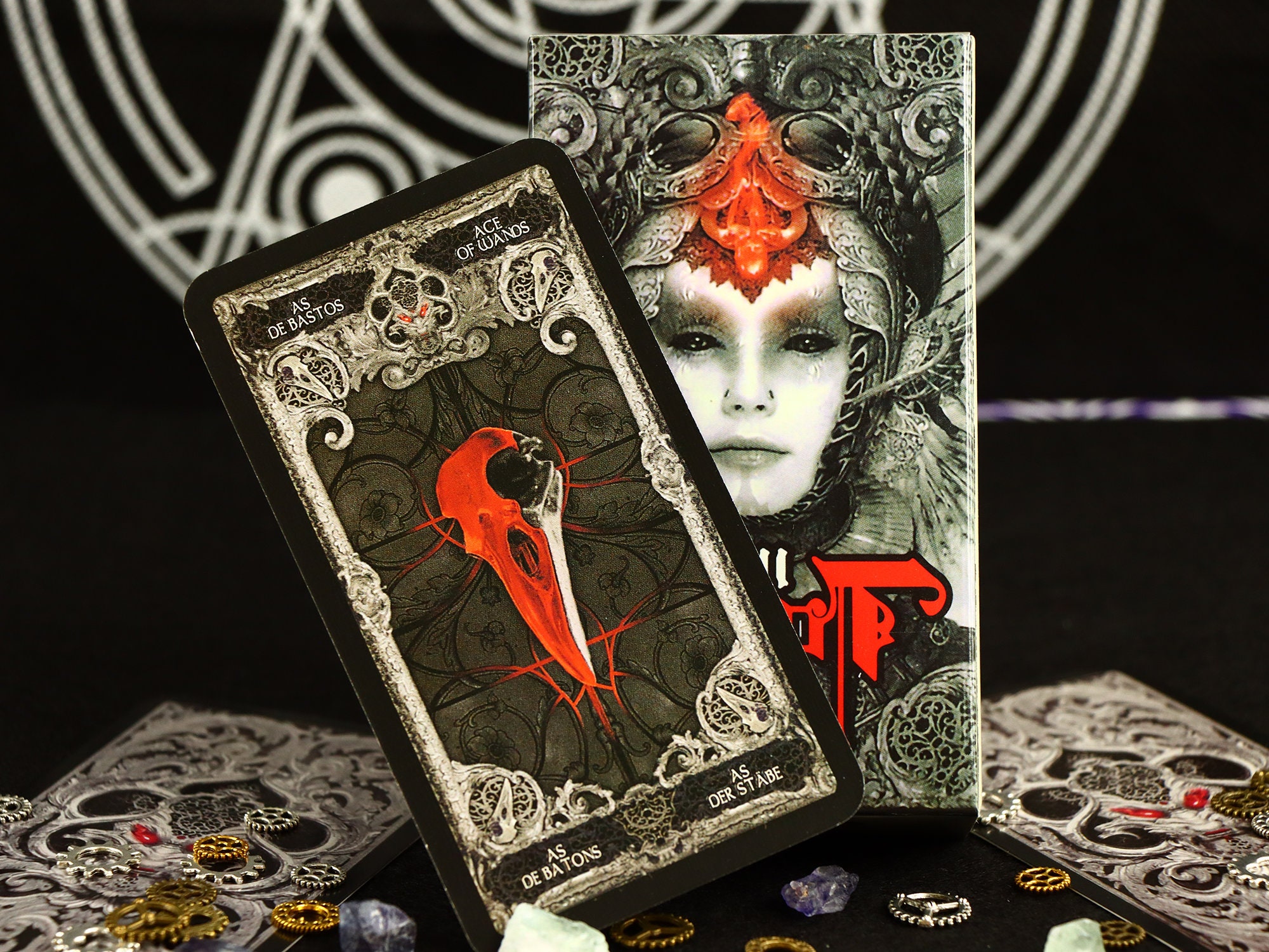 XIII Tarot card / Dark tarot / Full Tarot deck 78 Cards with Etsy