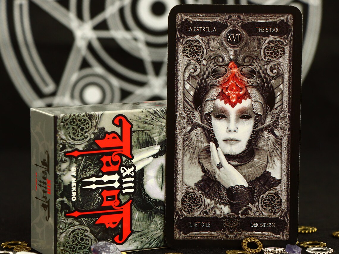 XIII Tarot card / Dark tarot / 78 Cards tarot deck with Etsy