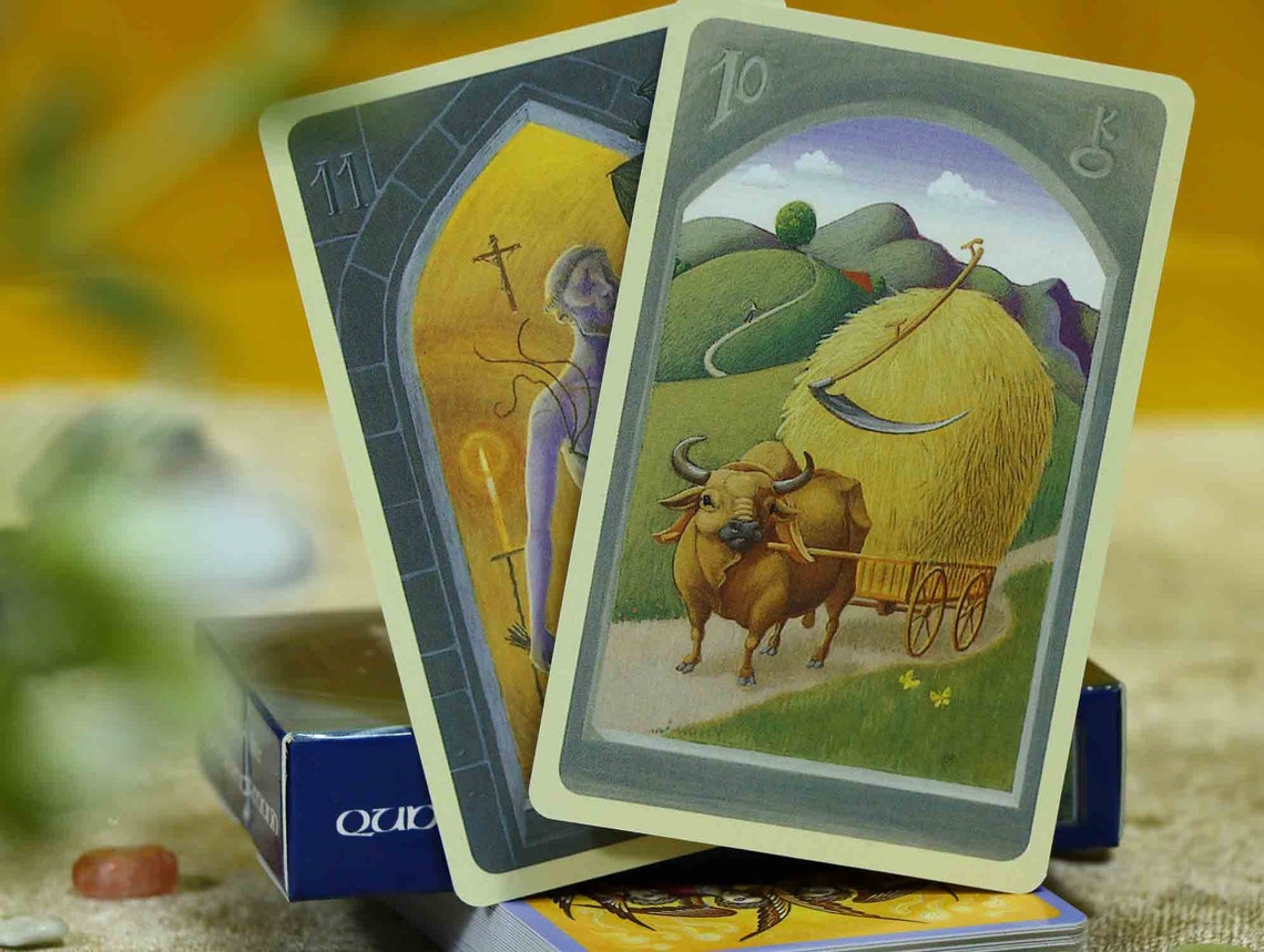 Golden Magic Lenormand – 36 Orakelkarten Mit Goldprägung, Matt Laminiert, In Edler Magnetbox – Für Kartenleger & Sammler