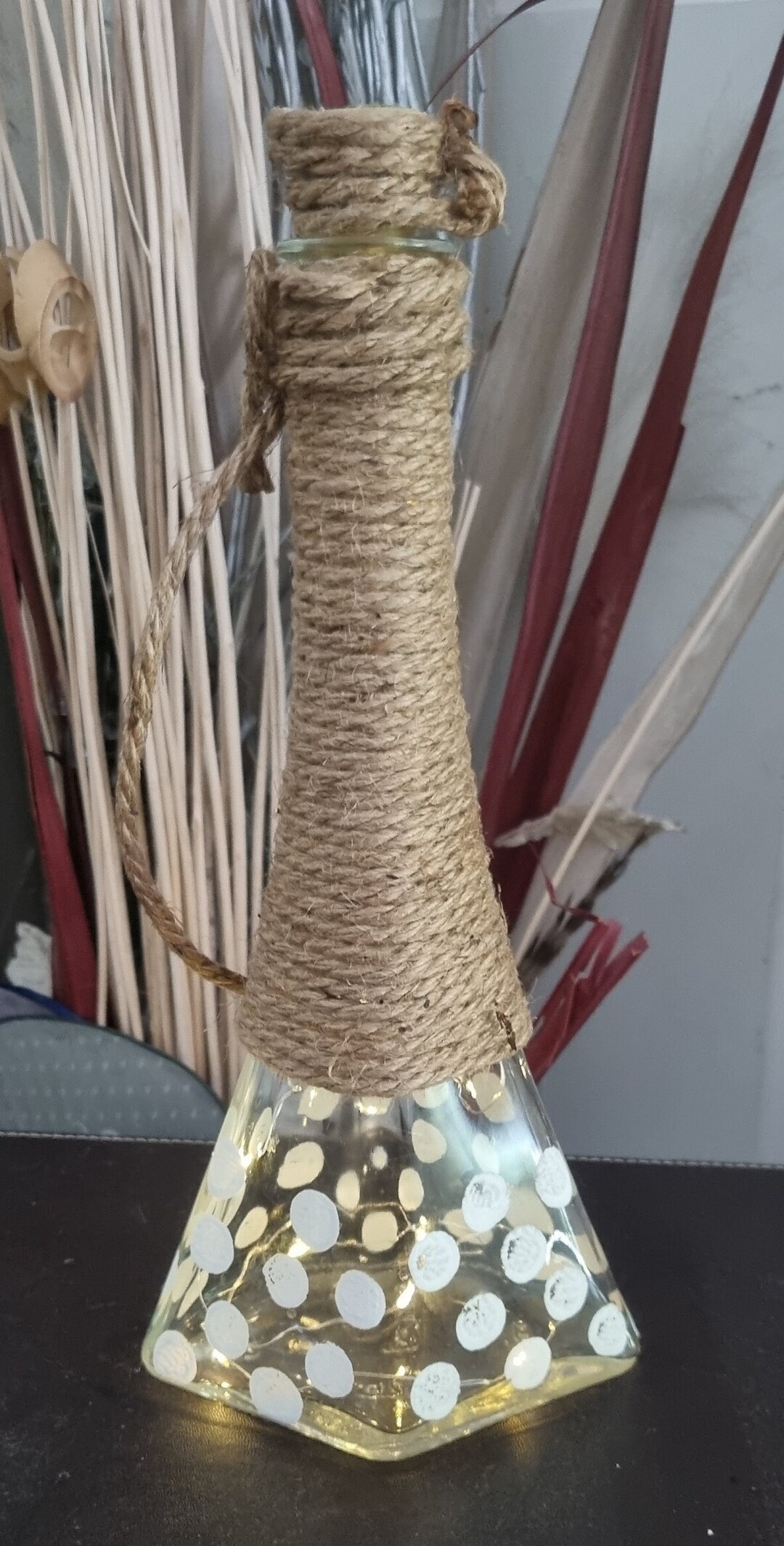 Superb Jute Rope Glass Lantern and Solar Light Etsy