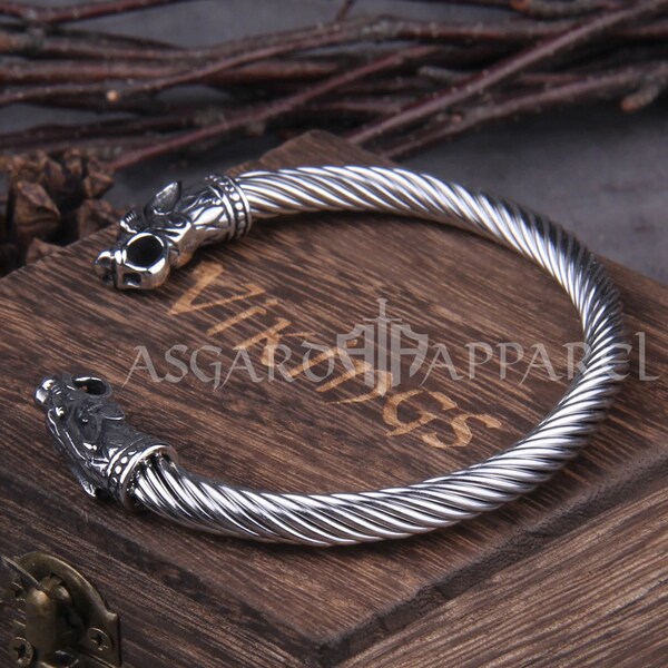 WINGLESS DRAGON TORC - Viking Inspired Asgard Apparel