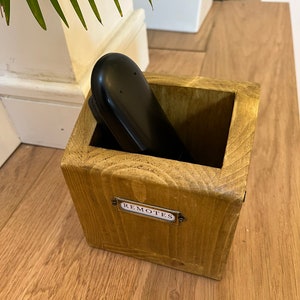 Rustic TV remotes holder image 7