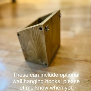 Rustic TV remotes holder image 4