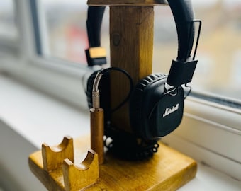 Headphone stand & phone/tablet charger