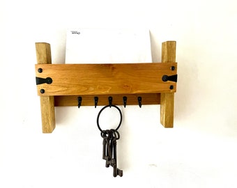 Slim key and letter holder