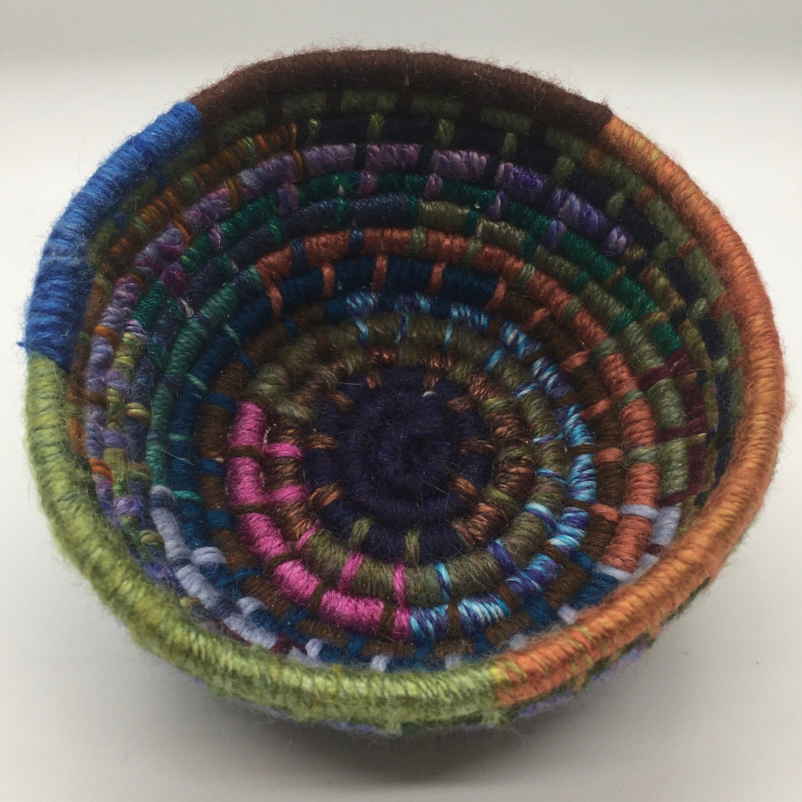 Coiled Yarn Basket Etsy