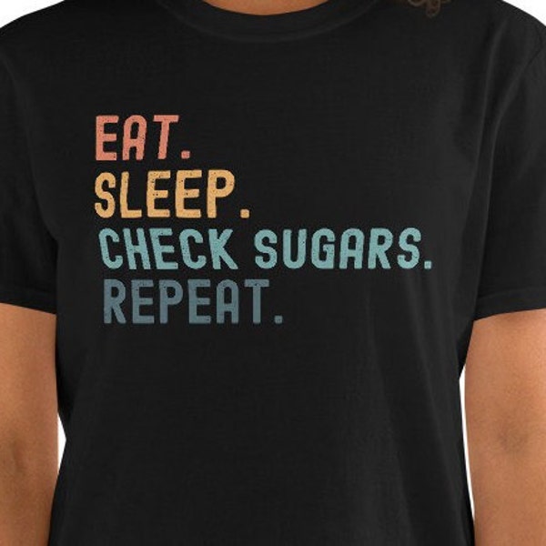 Funny Diabetes shirt, Eat Sleep Check Sugars Repeat, In November We Were Blue, Diabetes Awareness Shirt, Diabetes Awareness Month