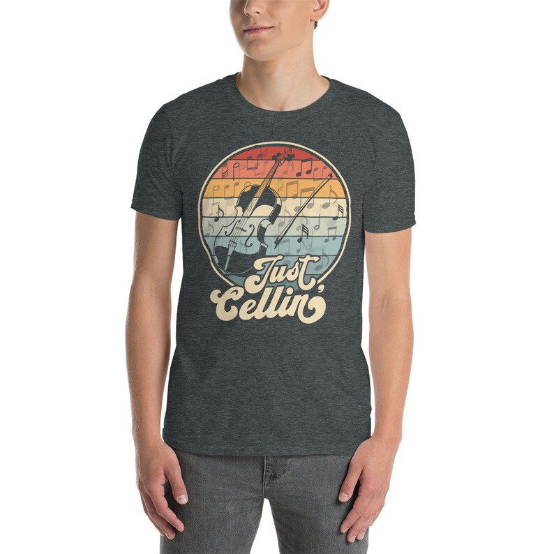 Just Cellin' Shirt, Cello Player Gift Idea, Funny Cello T-Shirt, Retro Cello Instrument Shirt, Orchestra Cellist Saying