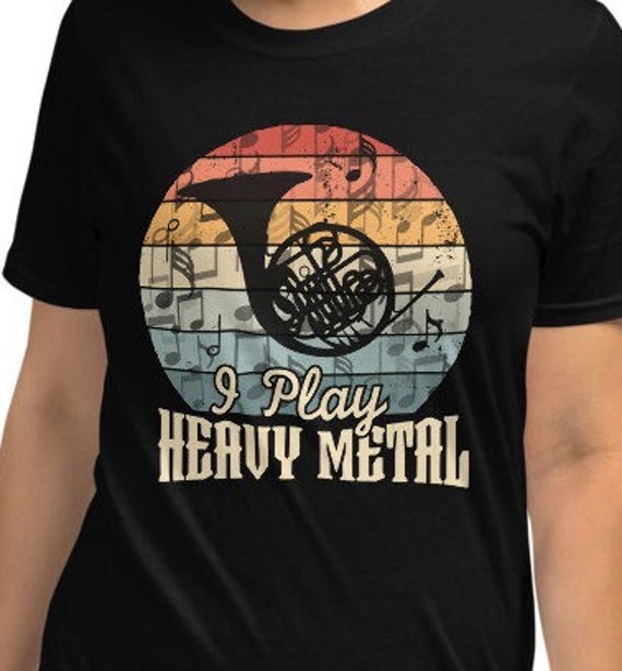 Buy French Horn Shirt: Play Metal T-shirt Band in India - Etsy
