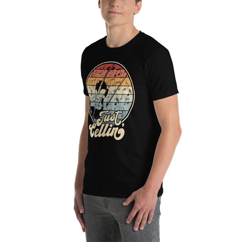 Just Cellin' Shirt, Cello Player Gift Idea, Funny Cello T-Shirt, Retro Cello Instrument Shirt, Orchestra Cellist Saying