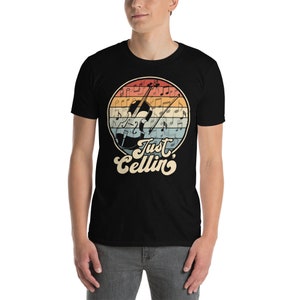 Just Cellin' Shirt, Cello Player Gift Idea, Funny Cello T-Shirt, Retro Cello Instrument Shirt, Orchestra Cellist Saying