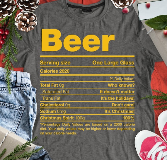 Beer Nutrition Facts T-Shirt Beer Nutrition Facts T-Shirt