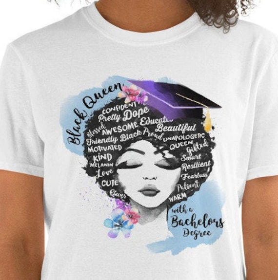 Masters Degree Graduation T-Shirt Proud Black Queen Women Masters Degree Graduation T-Shirt Proud Black Queen Women