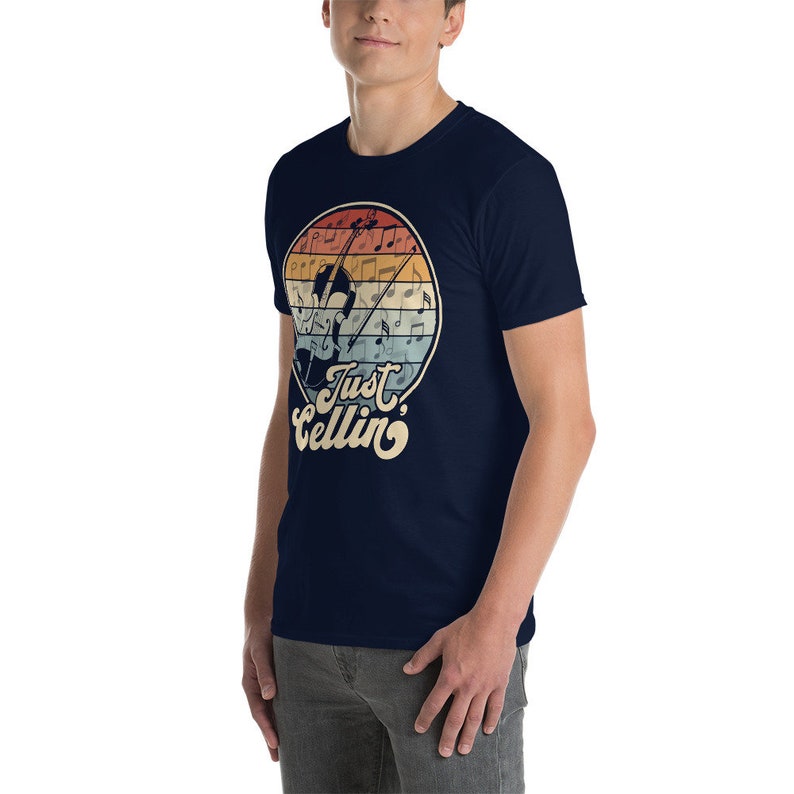 Just Cellin' Shirt, Cello Player Gift Idea, Funny Cello T-Shirt, Retro Cello Instrument Shirt, Orchestra Cellist Saying