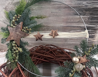 Weihnachtlicher Flowerhoop | Advent | Vorweihnachtszeit | Dekoration
