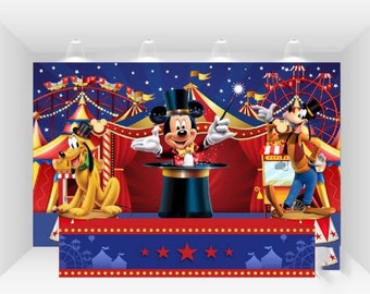 Mickey Circus Name Banner